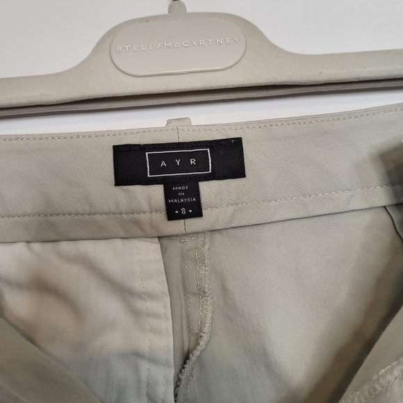 AYR Beige Khaki Shorts Size 8 - Picture 3 of 6